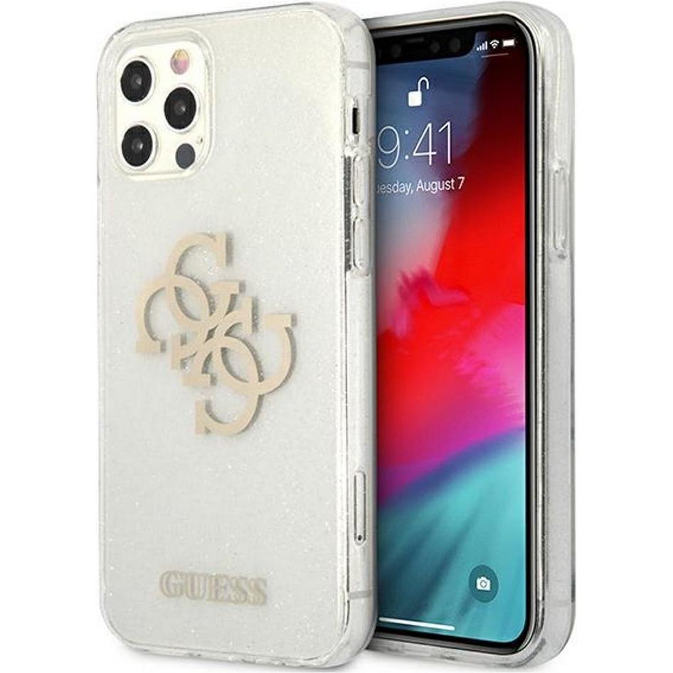 Guess Glitter (Apple iPhone 12 Pro Max), Smartphone Hülle, Transparent