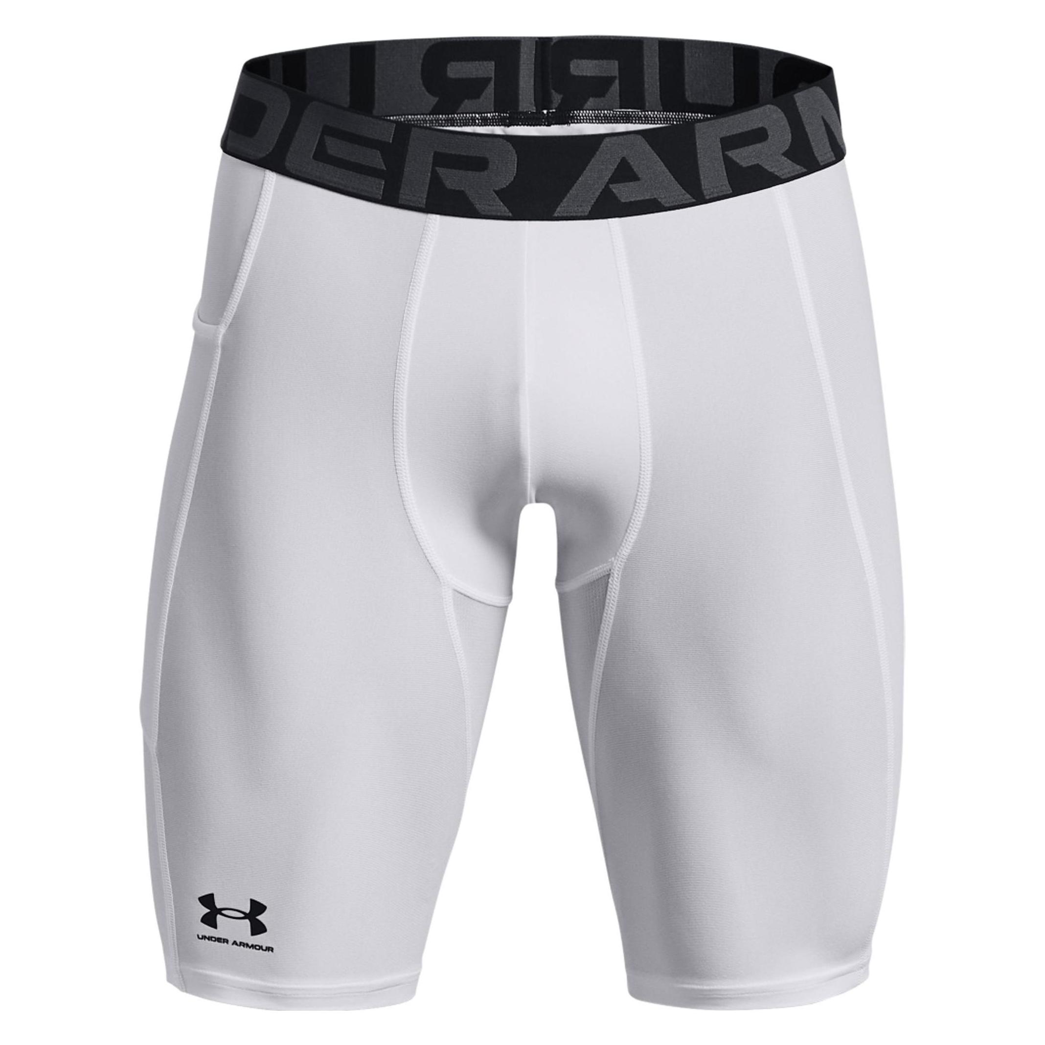 Under Armour, Herren, Funktionsunterhose, Ua Hg Armour Lng Shorts (M), Weiss, M