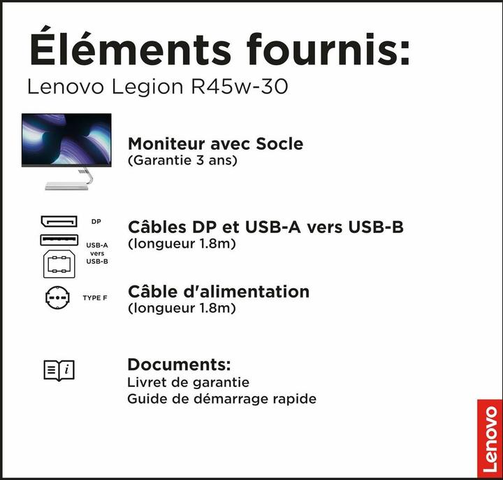 Image du produit Lenovo Legion R45w-30 (5120 x 1440 pixels, 44.50")