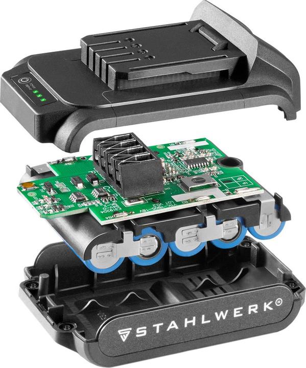 Actual product image Stahlwerk Battery 2Ah 20 V Li-Ion replacement battery for cordless screwdriver cordless drill (20 V)