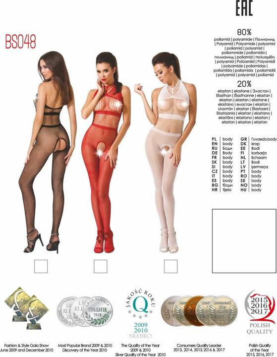 Produktbild Passion Bodystocking Ouvert aus Netz im Neckholder-Design (One Size)