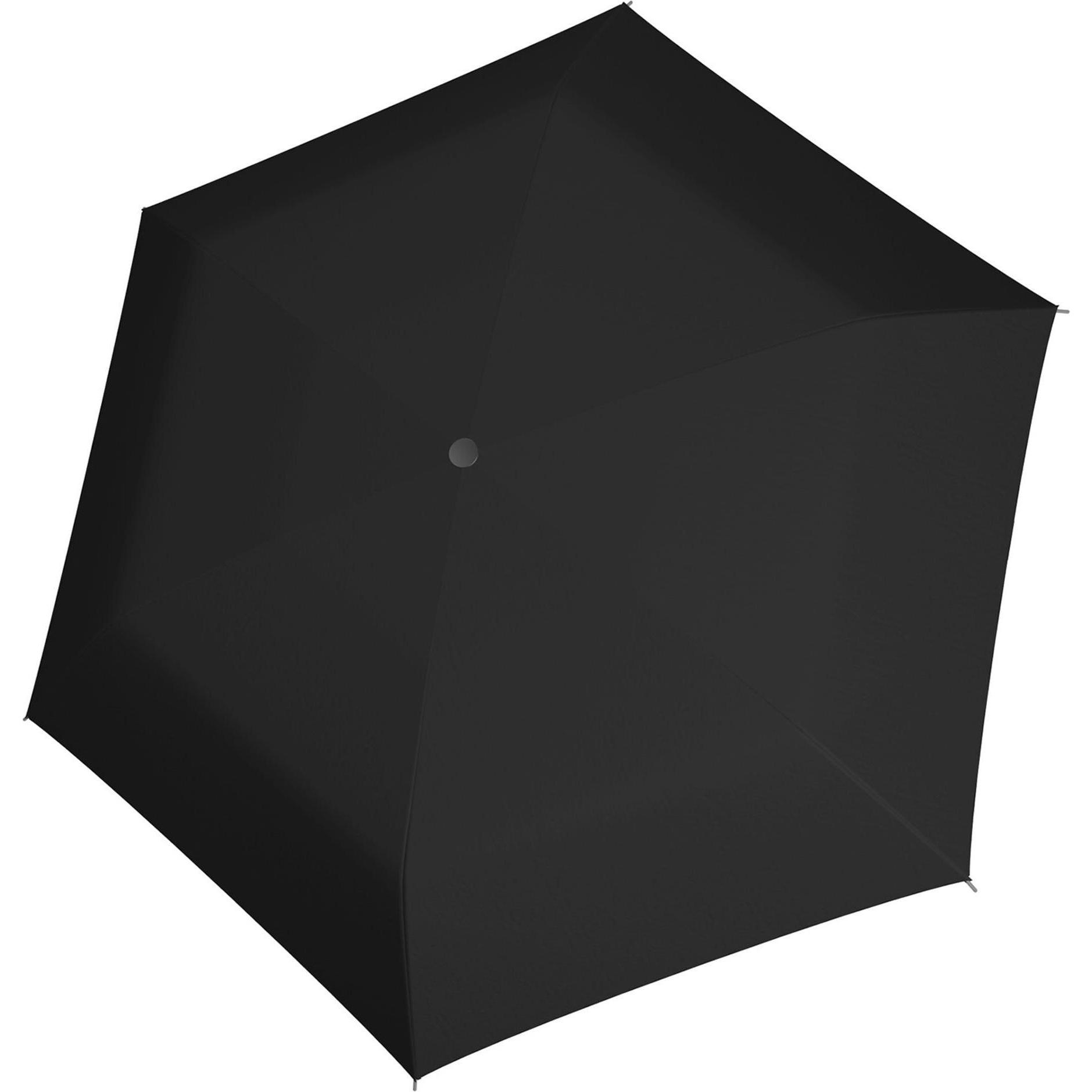 Doppler, Regenschirm, RS.Smart close uni black, Pongee, 55/6, Schwarz
