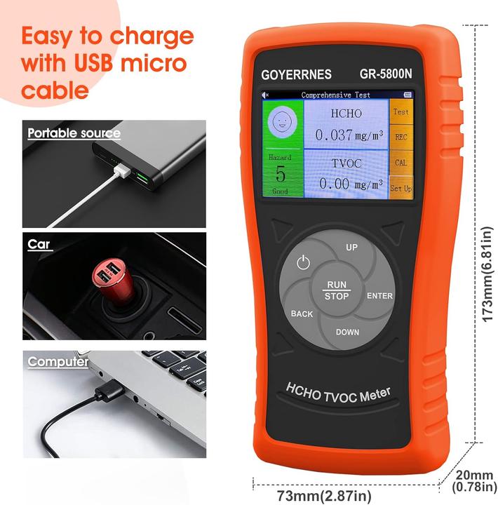 Image du produit Goyerrnes Formaldehyd- und Luftqualitätsdetektor GR-5800N