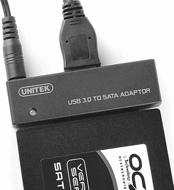 Actual product image Unitek Y-1039 USB 3.0 SATA Black Cable Interface / Adapter (SATA, USB 3.0)