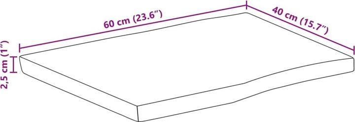 Image du produit vidaXL Tischplatte (60 x 40 cm)
