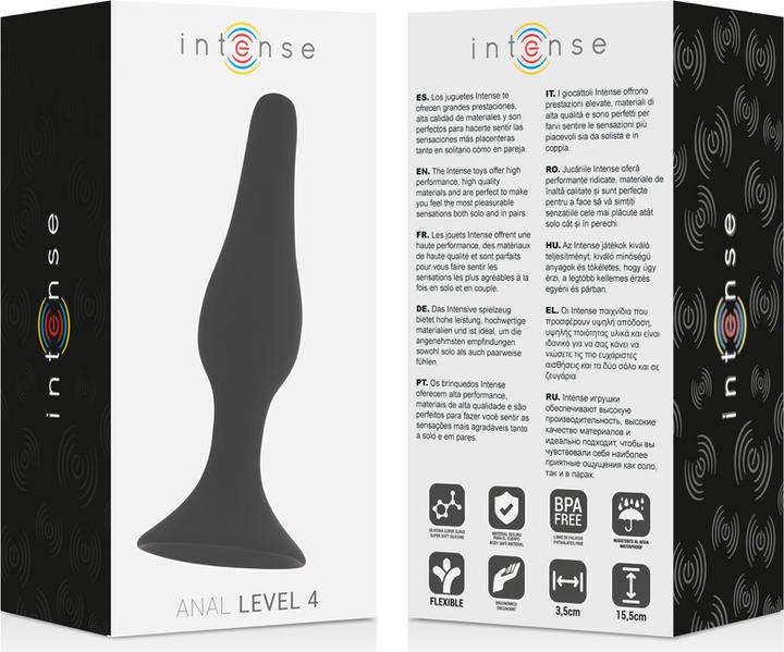 Actual product image Intense ANAL LEVEL 4 15.5CM BLACK