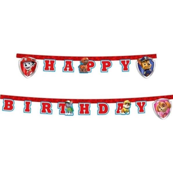 Procos Buchstabenkette Happy Birthday Paw Patrol