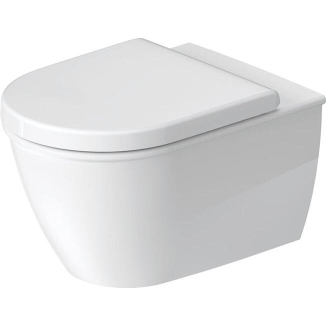 Duravit, WC Deckel, Wand-WC DARLING NEW RIMLESS tief, 370x540mm weiss WG