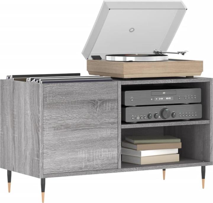 Immagine prodotto vidaXL Plattenschrank Grau Sonoma 85x38x48 cm Holzwerkstoff