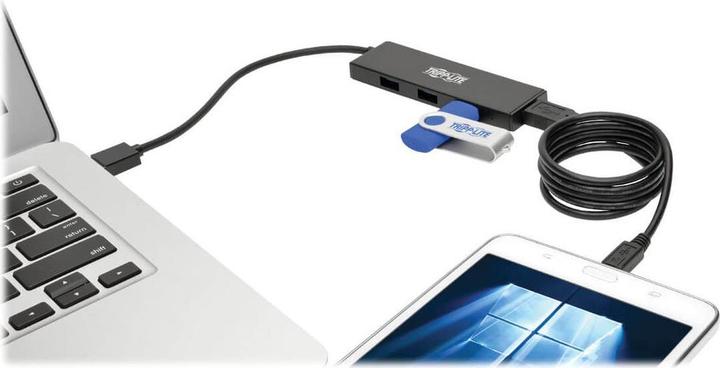 Produktbild Eaton 4-Port Ultra-Slim Portable USB 3.0 SuperSpeed Hub (USB-A, 4 Ports)
