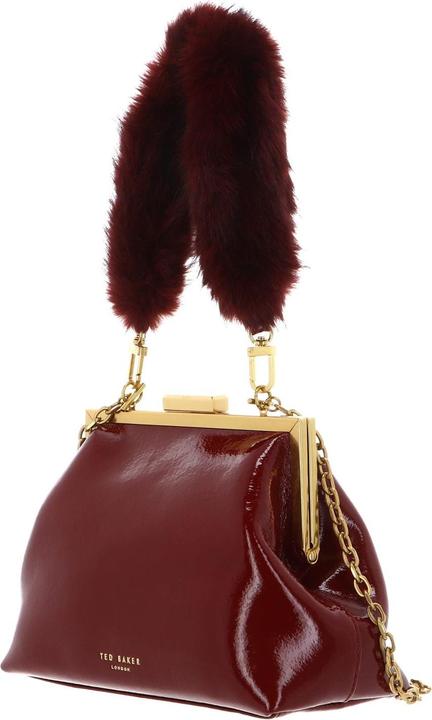 Immagine prodotto Ted Baker Purcel Leather Patent Fur Handle Clutch Bag