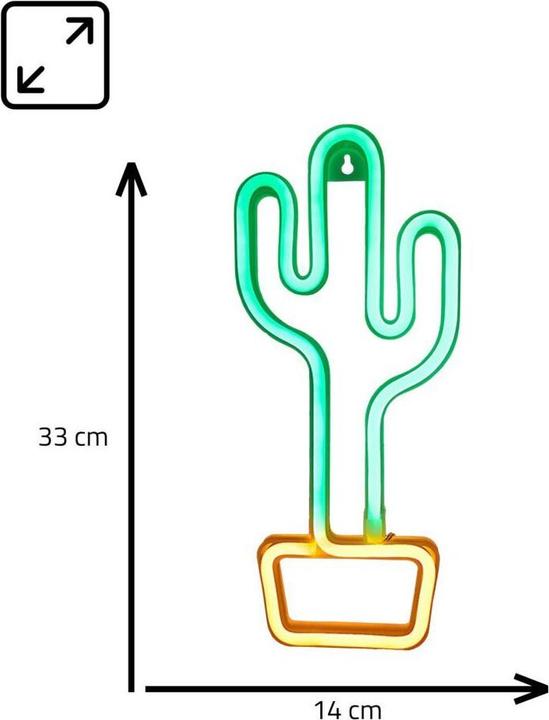 Image du produit Manta SNL07GN Style Neon Lights CACTUS Green/Yellow (Vert, 14 cm)