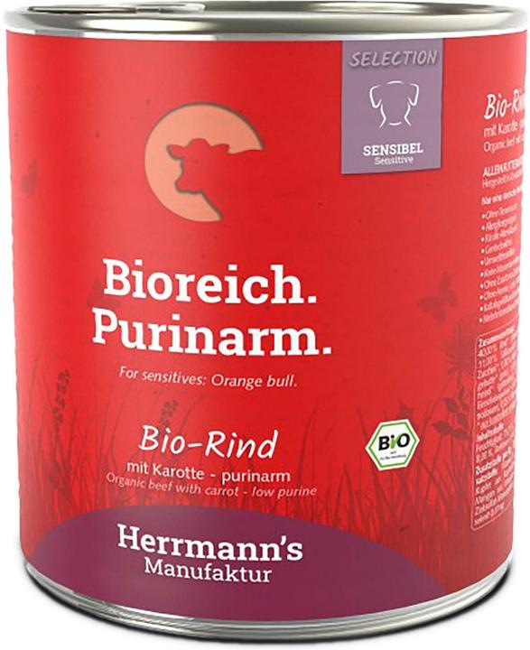 Produktbild Herrmanns Rind mit Karotten (Adult, 1 Stk., 800 g)