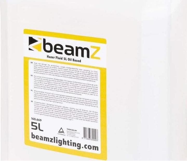 Actual product image BeamZ Hazer fluid 5lt Oil Based (Fog fluid)