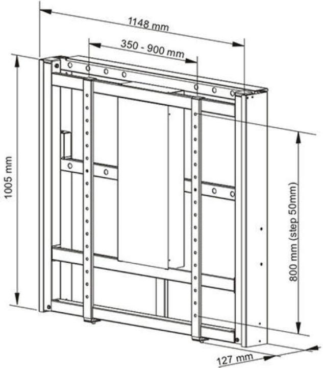 Produktbild Multibrackets M Motorized Wallmount 160 kg White SD (Wand, 110", 160 kg)
