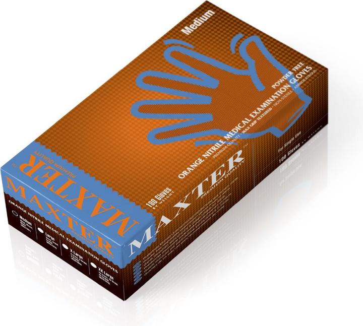 Image du produit NoName GANTS NITRILE 7.0, NON POUDRÉS, MAXTER, TAILLE XXL, ORANGE, 90 PC (XXL)