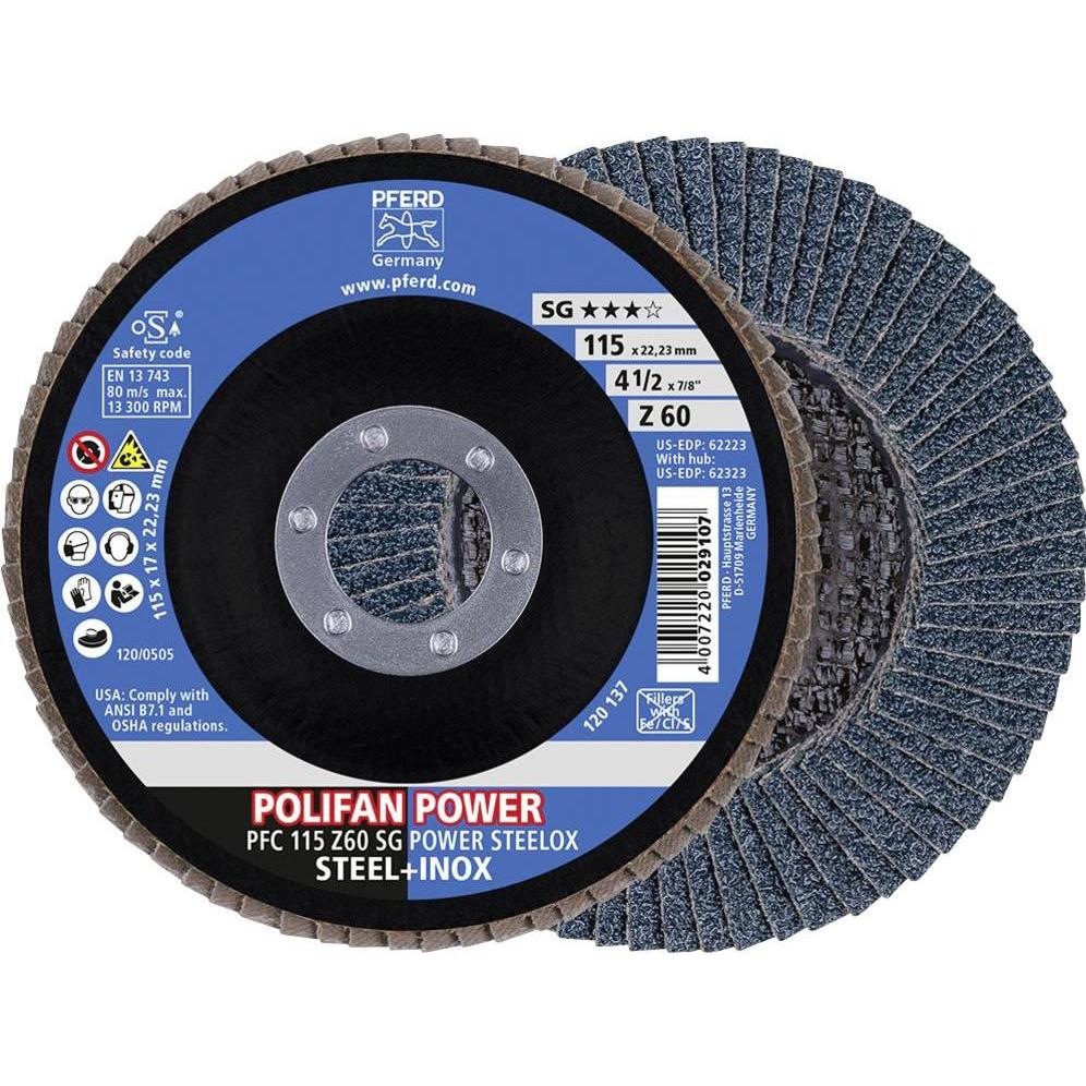 Pferd, Schleifmittel, POLIFANFächerscheibe PFC 60 SG POWER STEELOX (60)