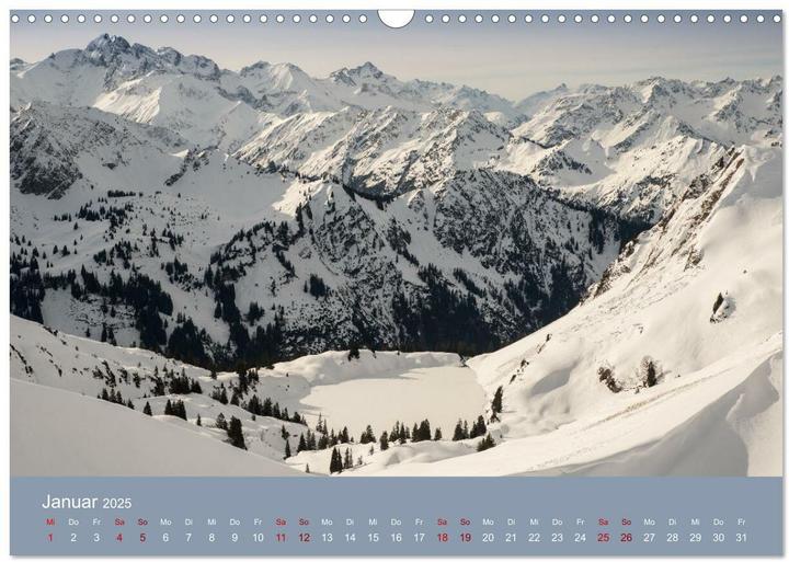 Produktbild Heimweh Allgu 2025 (Wandkalender 2025 DIN A3 quer), Monatskalender (A3)