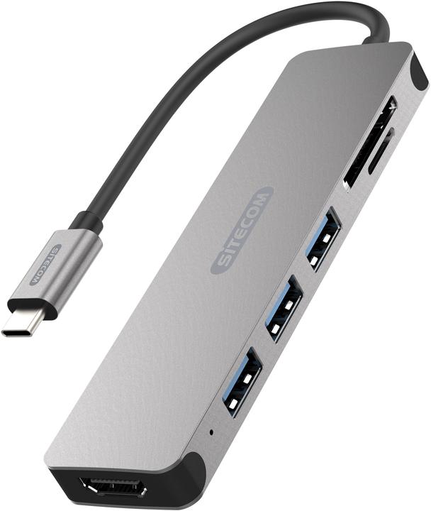Actual product image Sitecom CN-407 (USB-C, 6 ports)