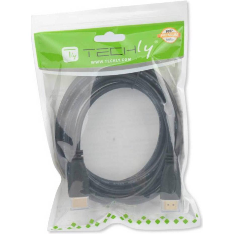 Thumbnail - Techly HDMI (Typ A) — HDMI (Typ A) (2 m, HDMI), Video Kabel