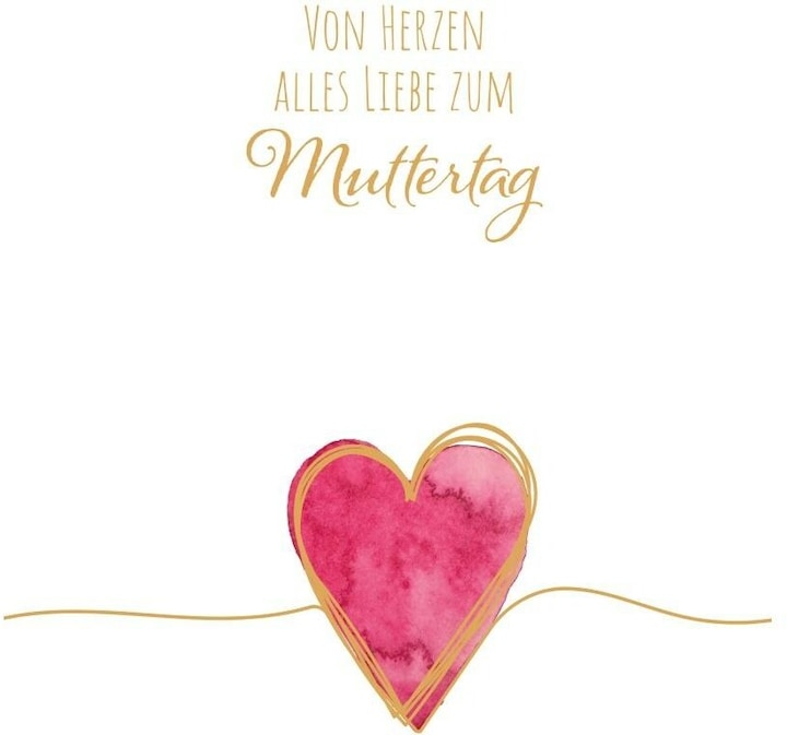 Produktbild ABC Glückwunschkarte Muttertag 12.5 x 17.6 cm (1 Stk.)