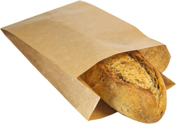 Produktbild miniSchoggi Brotbeutel Braun mit Falz, 25 Stück