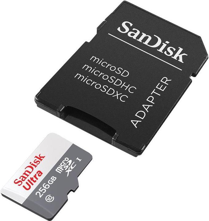 Immagine prodotto SANDISK Ultra Lite microSDXC Ad. 256GB 100MB/s (256 GB, microSDXC, U1, UHS-I)