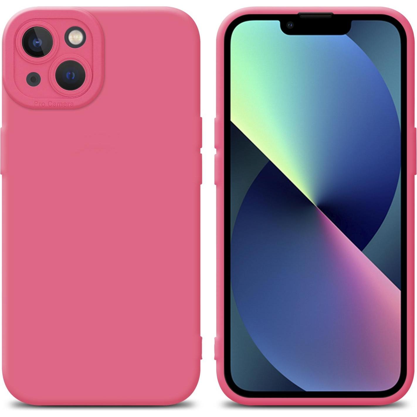 Cadorabo Hülle für Apple iPhone 14 PLUS im TPU Fluid LM162 Style (Apple iPhone 14 Plus), Smartphone Hülle, Rot