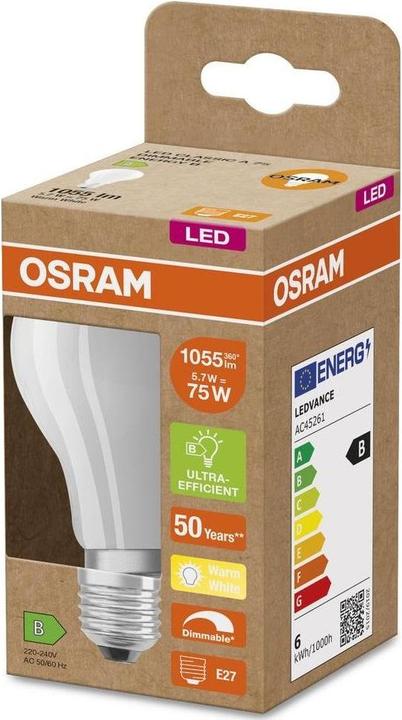 Produktbild Osram Classic (E27, 5.70 W, 1055 lm, 1 x, B)