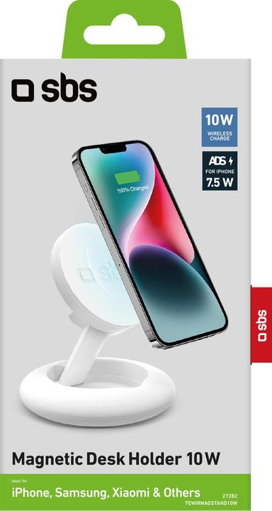 Produktbild SBS Wireless Charger Stand 10W MagSafe weiá (10 W)
