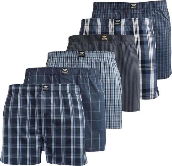 Immagine prodotto Kandor Nightling Boxer Uomo Misura Confezione 6 (XL, confezione da 6)