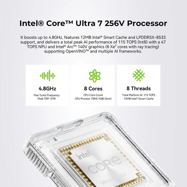 Produktbild GMKtec K13 (512 GB, 16 GB, Intel Core Ultra 7 256V)