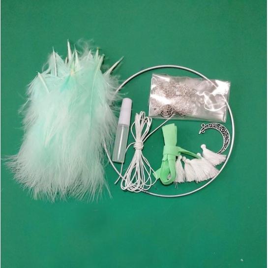 Thumbnail - Cover-Discount DIY Bastel-Set Traumfänger Dreamcatcher Mond rosa