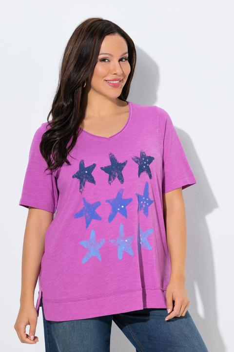 Actual product image Ulla Popken Starfish Open Edge Graphic Tee (58)