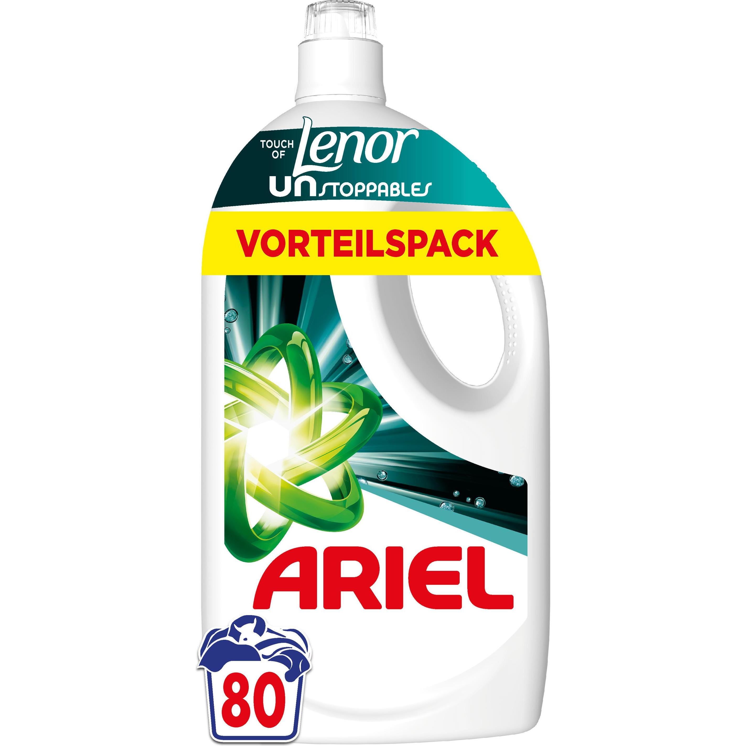 Ariel Touch Of Lenor Unstoppables, Waschmittel + Textilpflege