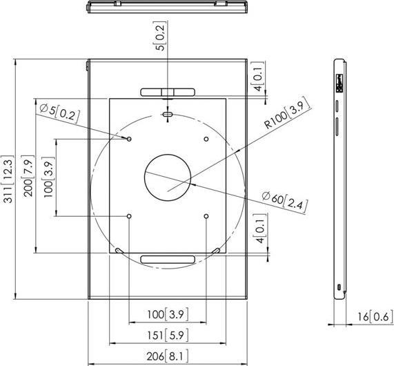 Actual product image Vogels TabLock PTS 1220 for Samsung Galaxy Tab S2 9.7