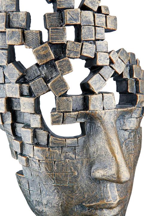 Actual product image Gilde Face, Male Mask, bronze H: 30 cm