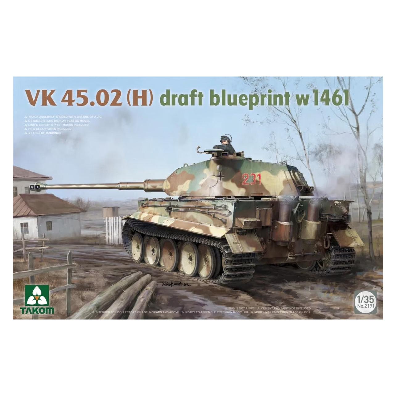 Takom Vk 45.02 (H) Ontwerp Blauwdruk W 1461
