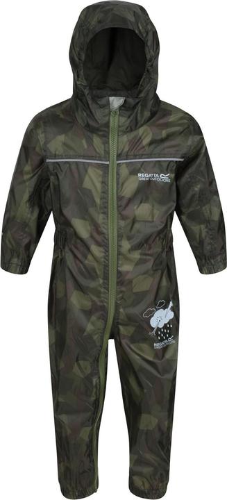 Actual product image Regatta Great Outdoors Childrens Toddlers Puddle IV Waterproof Rainsuit (86)