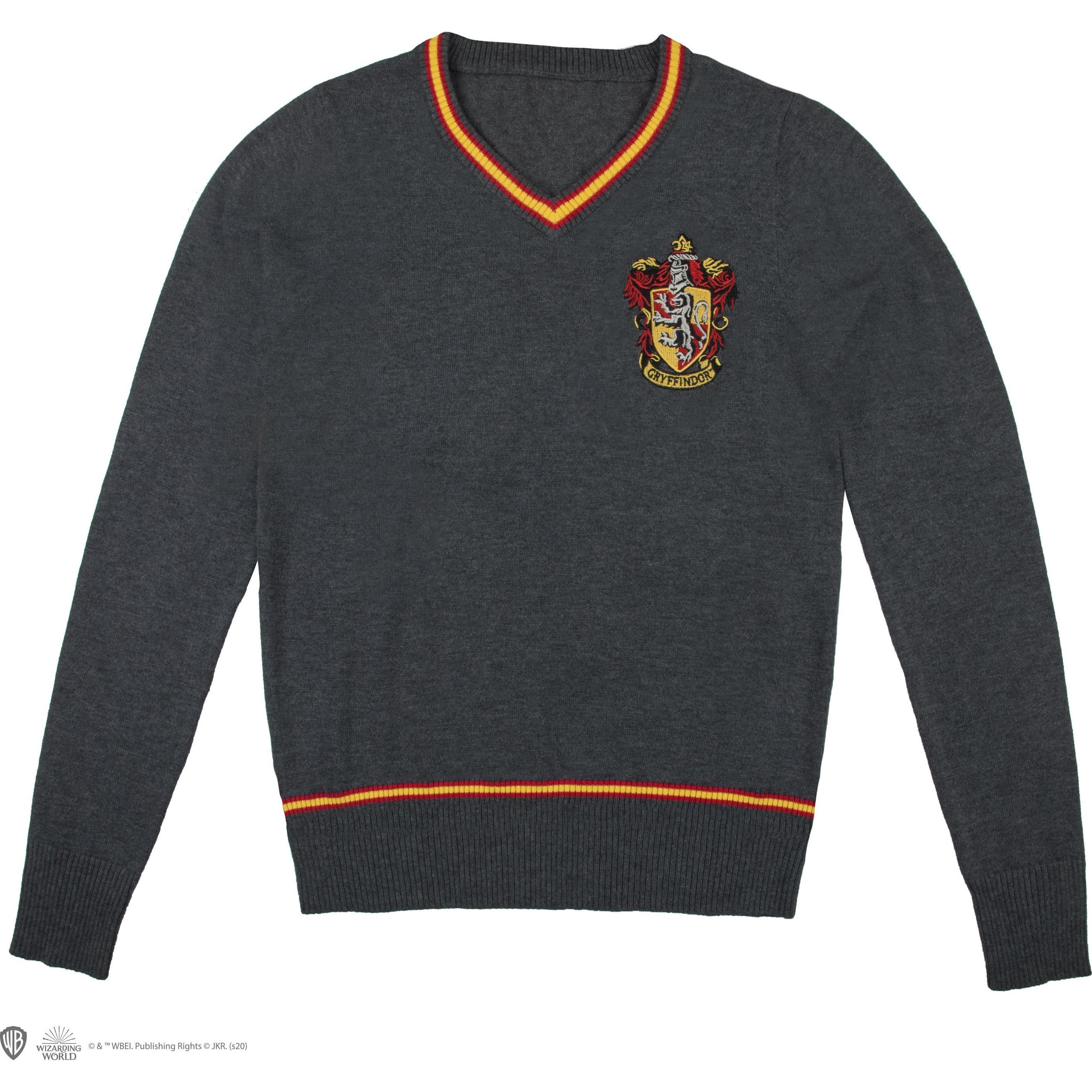 Cinereplicas, Herren, Pullover, Gryffindor, Grau, (M)
