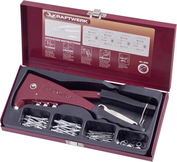 Actual product image Kraftwerk Hand riveter set (145 mm)