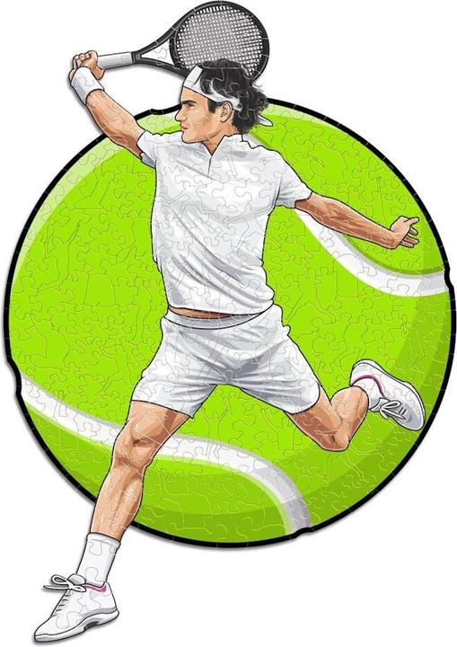 Productafbeelding Iconic Roger Federer - Tennis - Holz Puzzle Grösse L (500 Teile) (500 onderdelen)