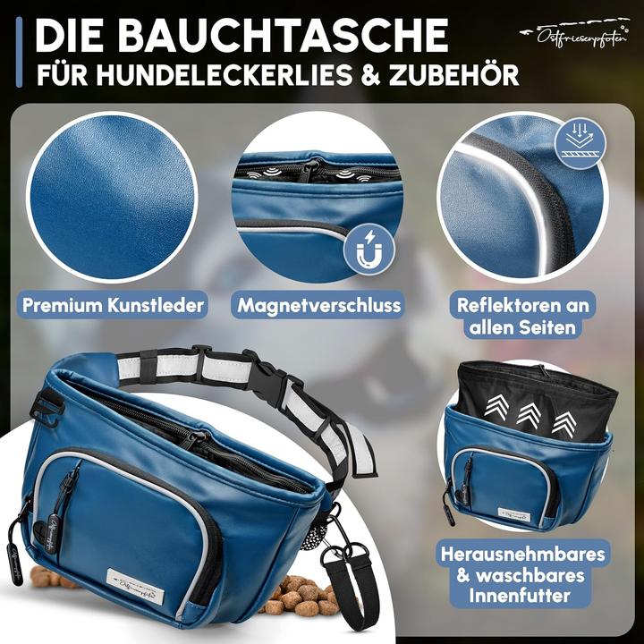 Immagine prodotto Ostfriesenpfoten Leckerli-Bauchtasche Talea mit Magnetverschluss und wechselbarem Innenfutter (Educazione, Destrezza)