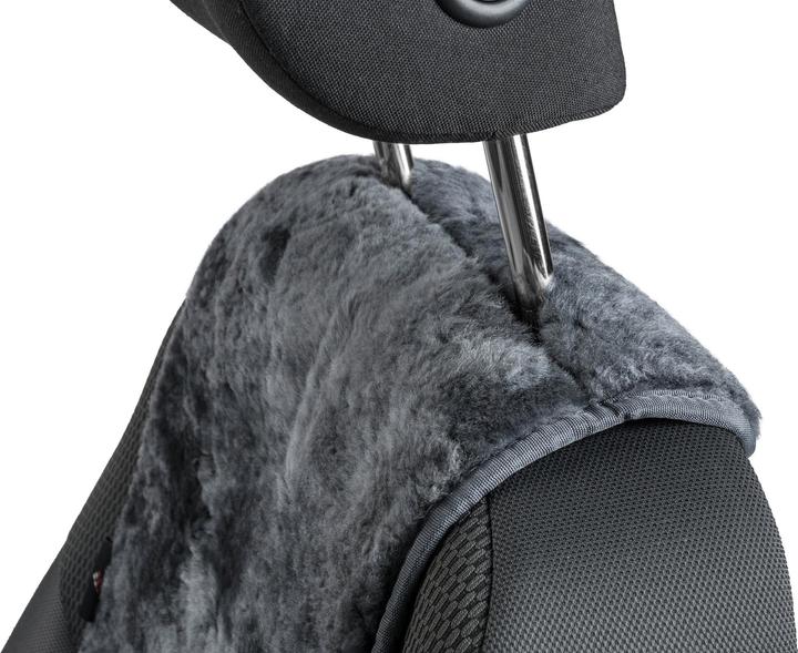 Produktbild CarComfort Sitzaufleger aus Lammfell Cosmo anthrazit 12-14 mm Fellhöhe