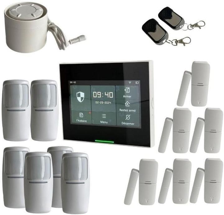 LifeBox Wireless Home Security Alarm System with 200 Zones, Smart App Control, Motion and Door Sensors