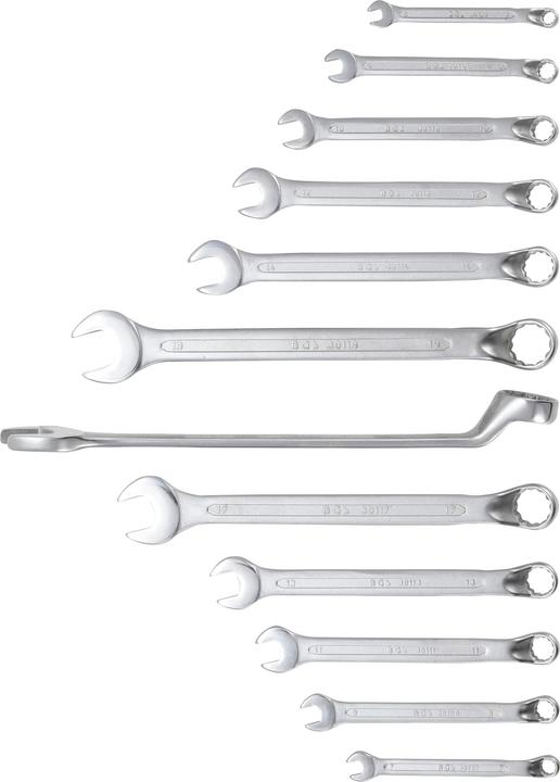 Actual product image BGS Combination Spanner Set offset 6 - 22 mm 12 pcs. (19 mm, 6 mm, 12 mm, 14 mm, 22 mm, 16 mm, 10 mm, 21 mm, 18 mm, 7 mm, 17 mm, 11 mm, 15 mm, 8 mm, 9 mm, 13 mm, 20 mm)