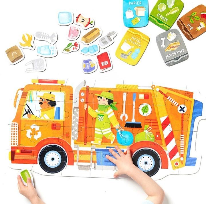 Produktbild Czuczu Moto Puzzle Müllwagen 2+, 3+ (26 Teile)