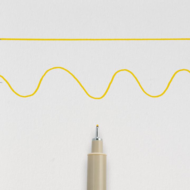 Produktbild Sakura Fineliner PIGMA MICRON 05, gelb (Gelb)