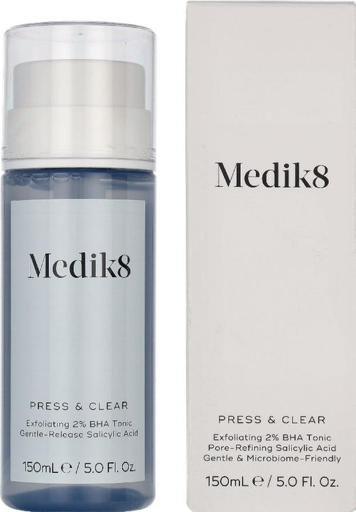 Actual product image Medik8 Press & Clear Exfoliating 2% BHA Clarifying Toner - Salicylic (Face toner, 150 ml)