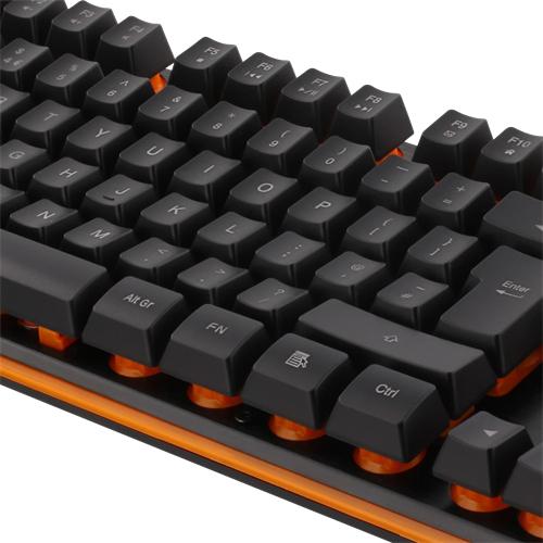 Actual product image Deltaco Clavier Gamer GAM-021 LED orange (Noir) (FR, Cable)